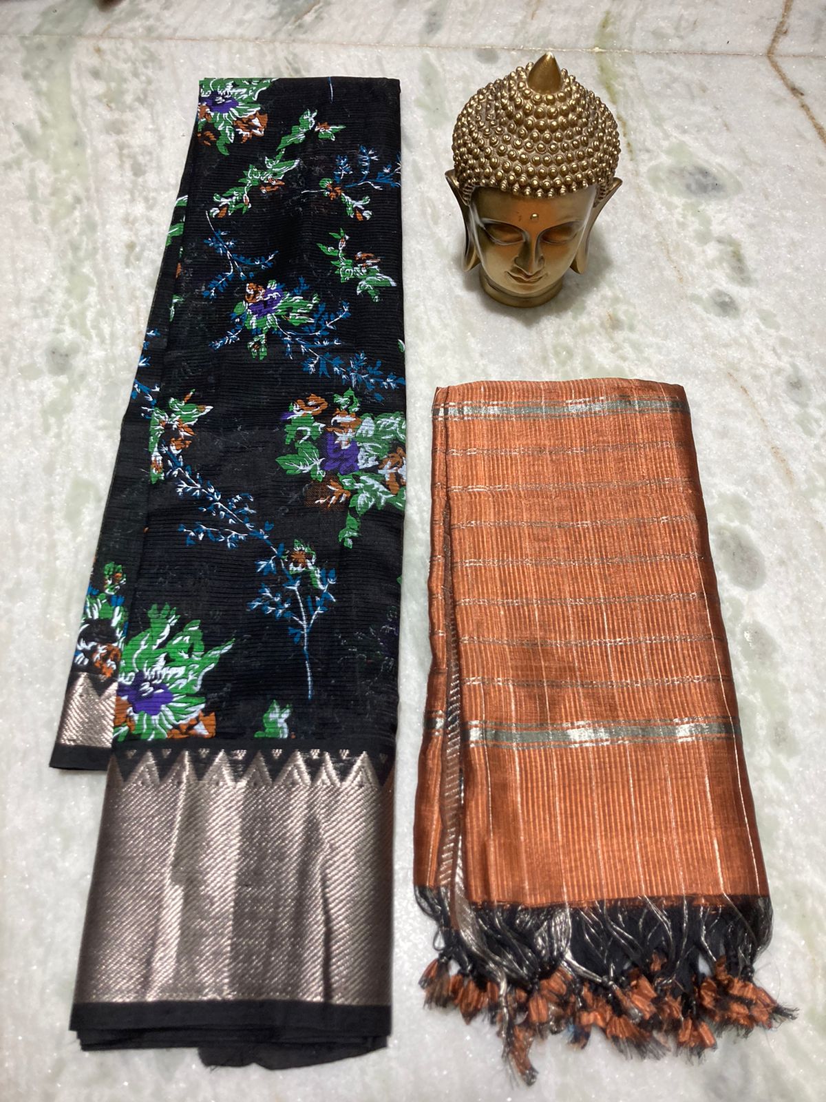 mangalagiri pure pattu by cotton 150/50 big border printed pattu dress sets