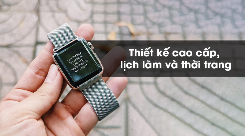 Apple Watch S5 LTE 40mm viền thép dây thép thiết kế cao cấp, lịch lãm