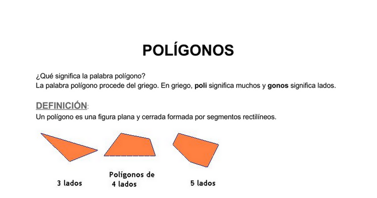 Polígono. Definición y elementos - Google Docs