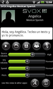 SVOX Mexican Angelica Voice apk Review
