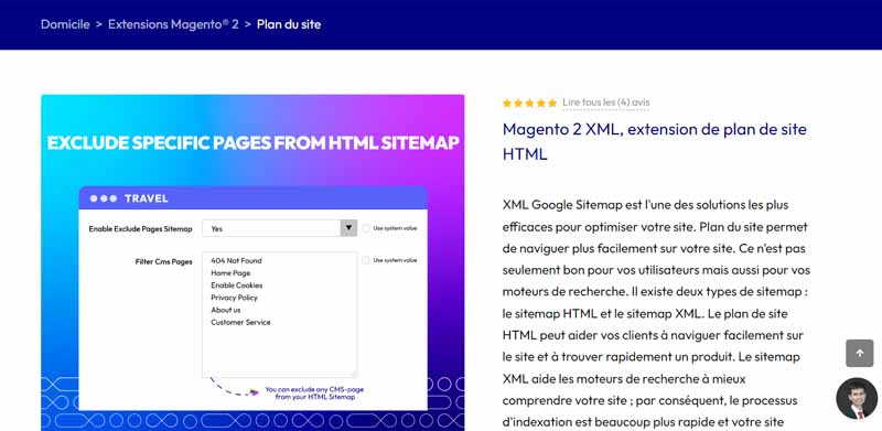 Magento 2 XML, HTML sitemap par Mageplaza