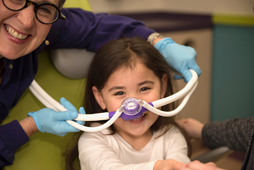 Kid with dental Anxiety