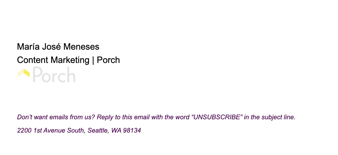 unsubscribe button