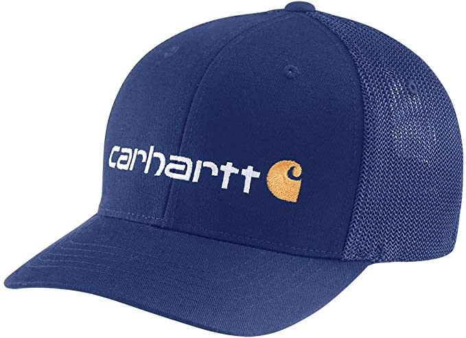 Carhartt Men's Rugged Flex Fitted Canvas Mesh Back Graphic Cap