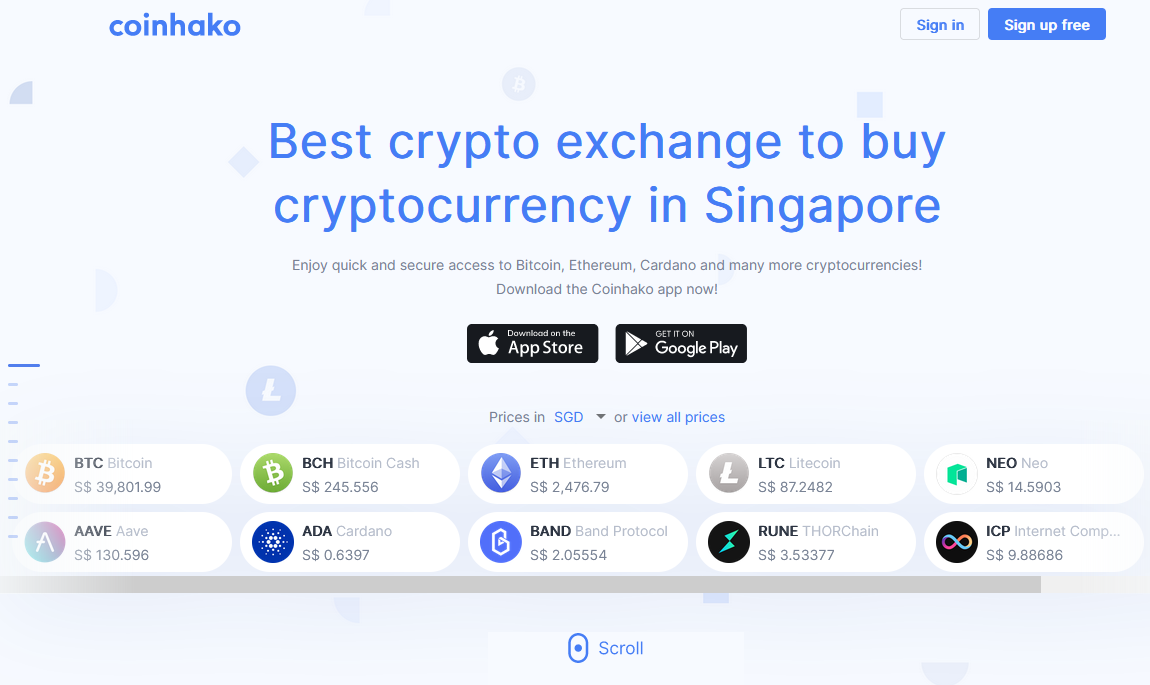 singapore crypto exchange platform