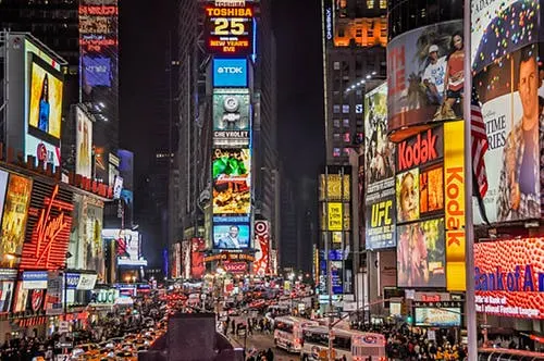 Ejemplo Vallas de publicidad en New York