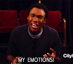 Donald Glover crying out.