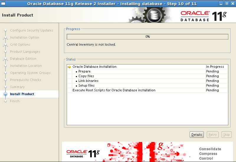 C:\Users\Guidanz1\Desktop\sreens\Screenshot-Oracle Database 11g Release 2 Installer - Installing database - Step 10 of 11.png