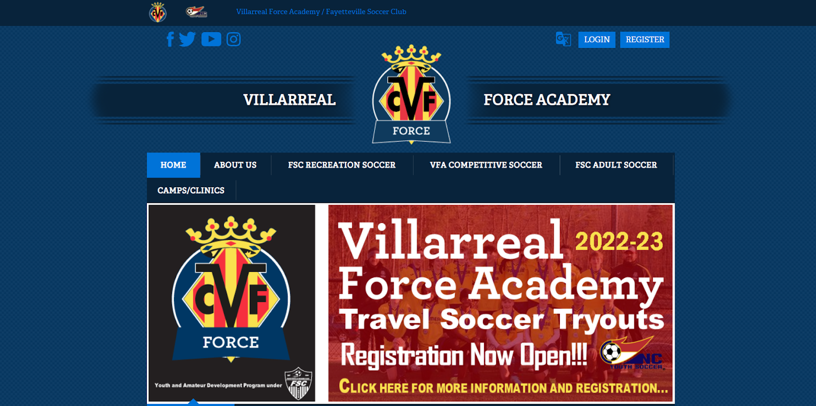 Villareal Force Academy/ Fayetteville Soccer Club