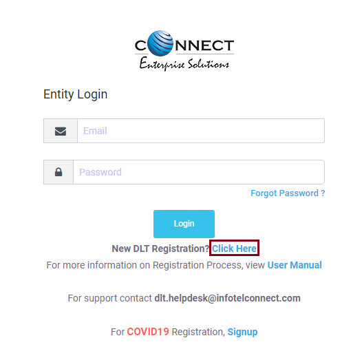 Entity Login Page