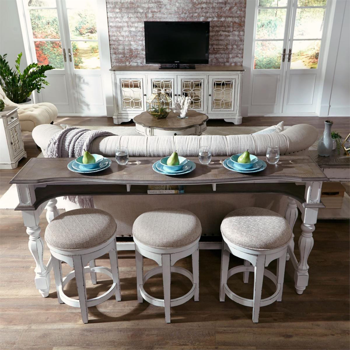 Sofa Table with Stools 