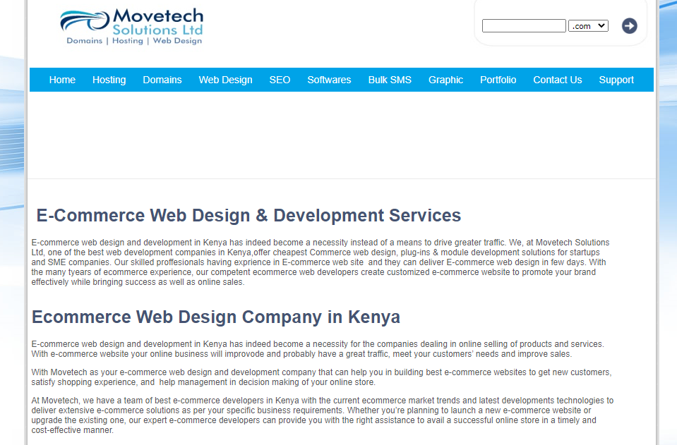 ecommerce website developers in kenya