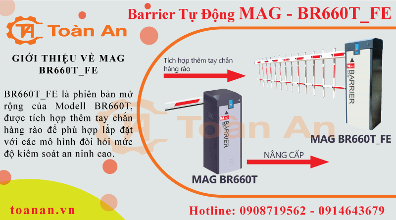 Giới thiệu về Barrier tự động Mag BR660T_FE