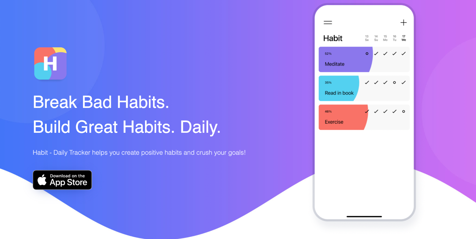 habit daily tracker goal setting app