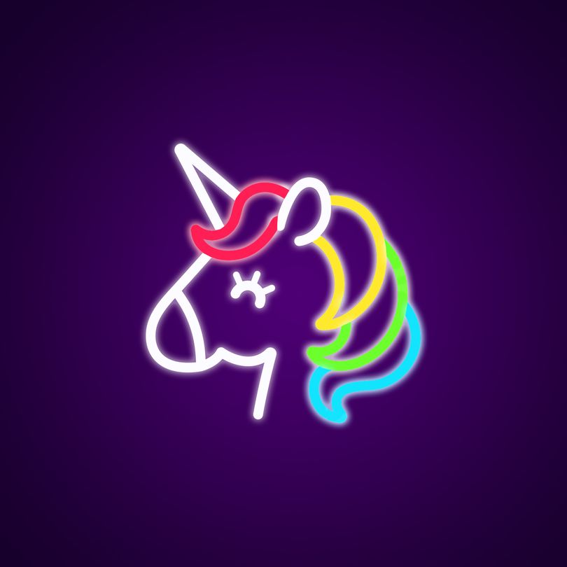 neon unicorn