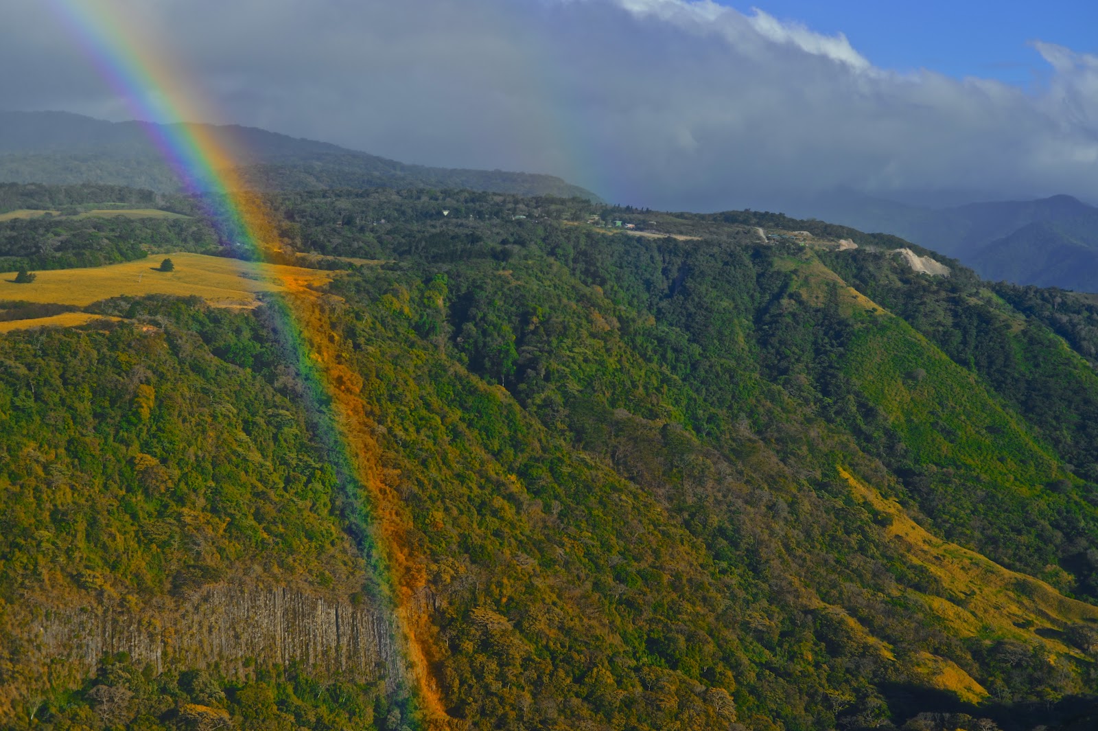 Rainbows at sun set