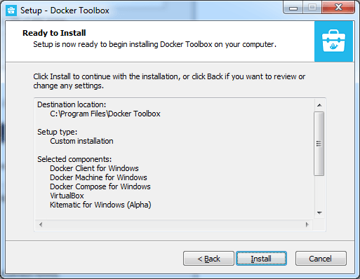 install the Docker in the Windows Operating System
