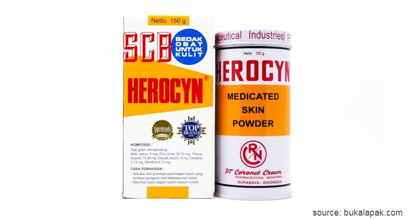 Herocyn Bedak Obat Kulit - 8 Merk Bedak Gatal Terbaik