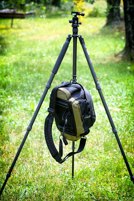 Use your photo tripod well: add weight