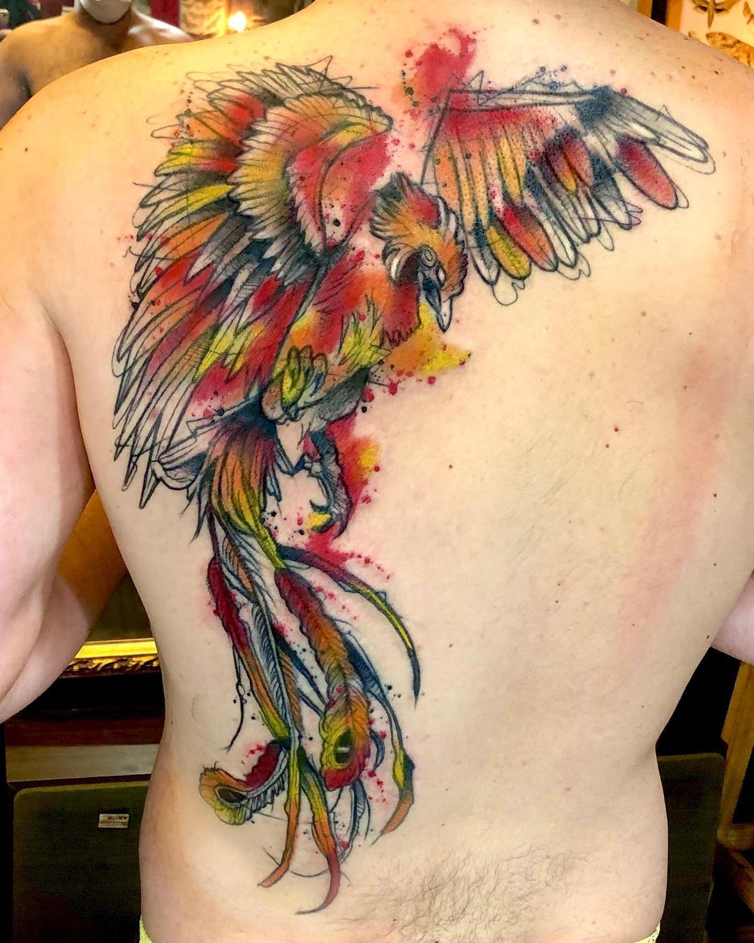 Abstract Phoenix Tattoo