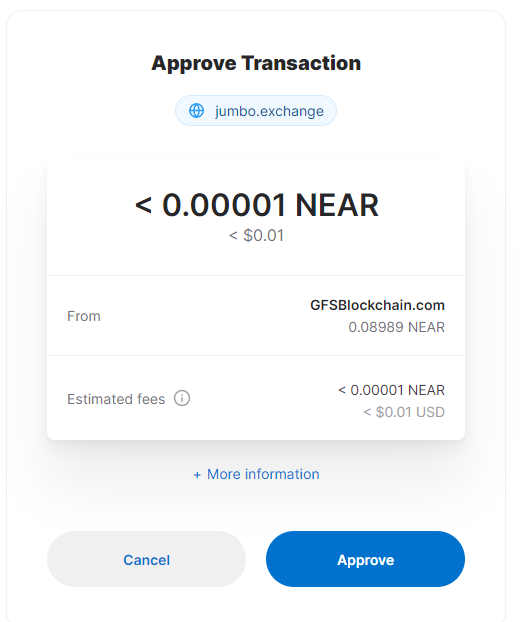 Approve - Xác nhận giao dịch trên ví NEAR 