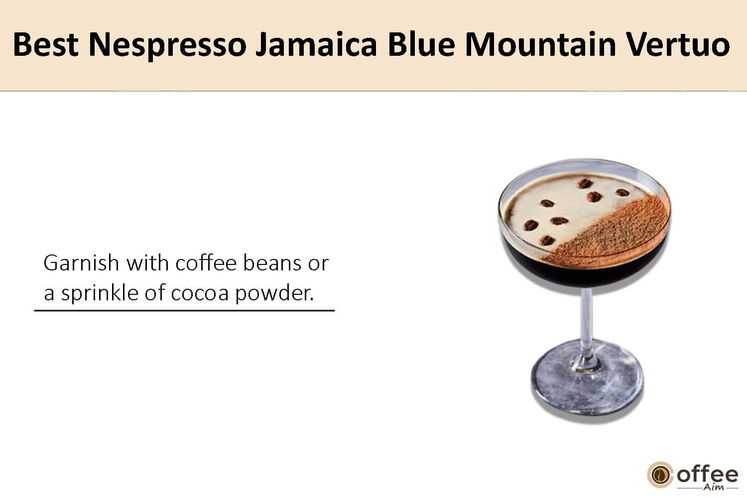 In this image, I elucidate the preparation instructions for crafting the finest Nespresso Jamaica Blue Mountain Vertuo coffee pod.