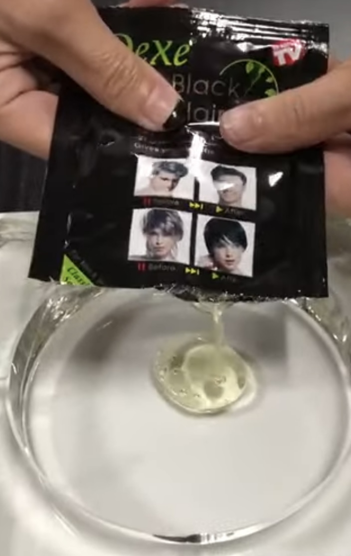 how to use the Dexe Black Hair Shampoo