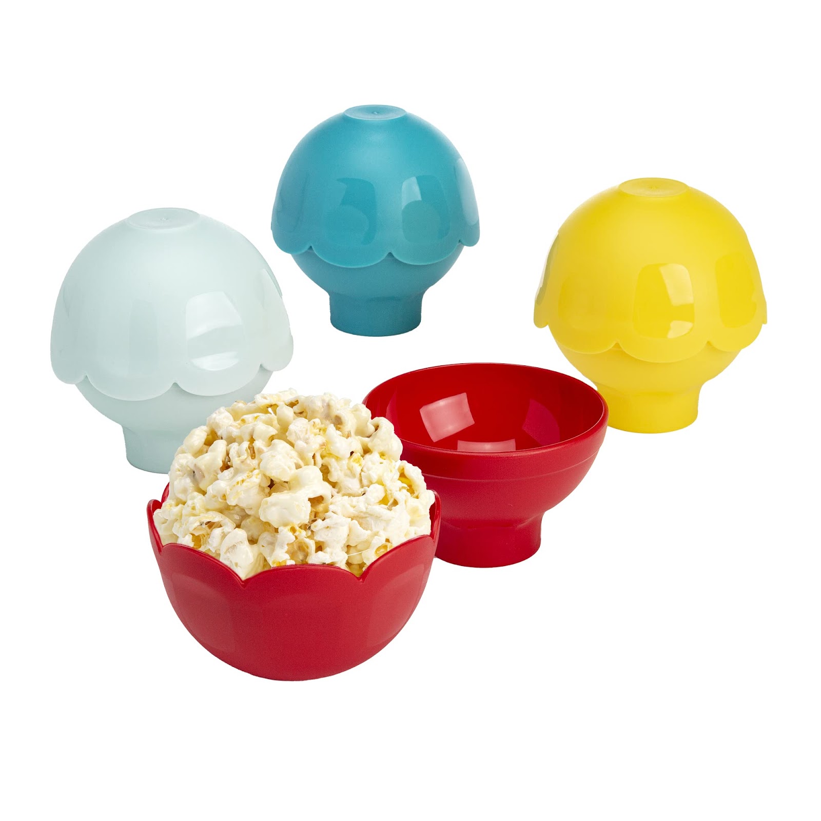 The Original Popco Silicone Microwave Popcorn Popper with Handles Silicone Popcorn Maker Collapsible Bowl BPA Free and Dishwasher Safe - 15 Colors Ava