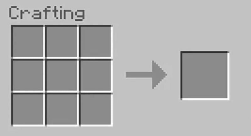 Open the crafting table GUI