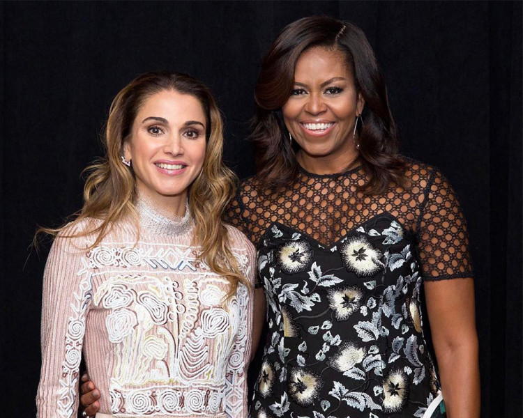 queen rania, Michelle obama