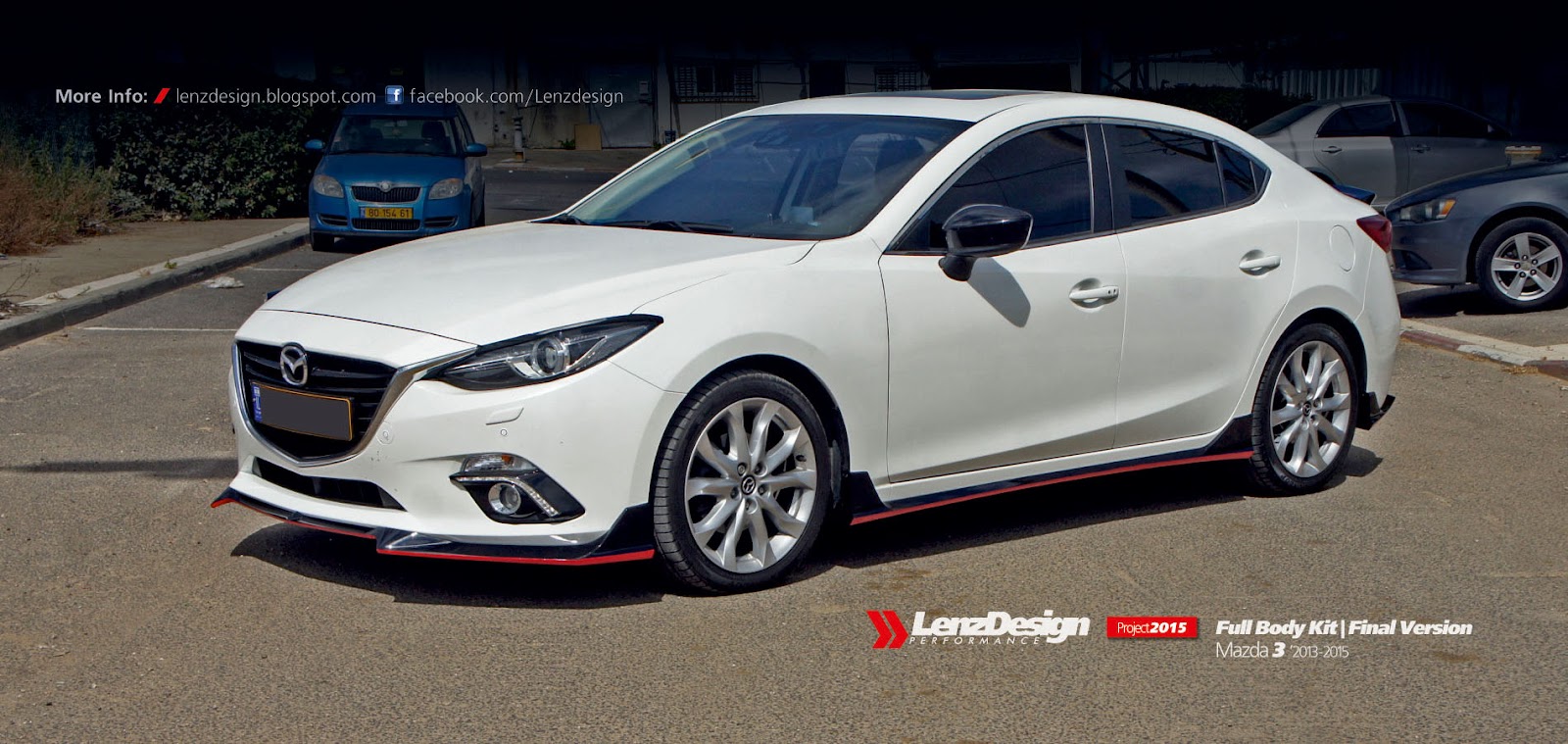 Mazda 3 2013-2015 Tuning Lenzdesign Performance Full Body Kit - UNPAINTED