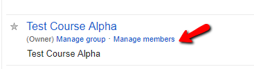 Manage Group Members