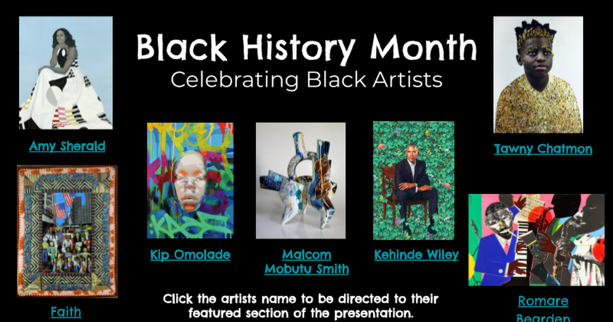 Celebrating Black Artists