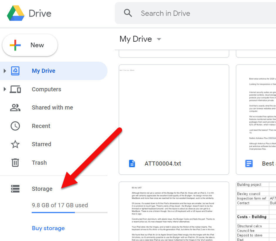 Melihat Jumlah Sisa Ruang Penyimpanan Google Drive