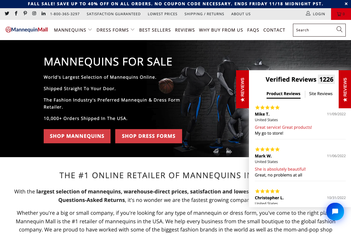 Mannequin Mall Reviews flyout