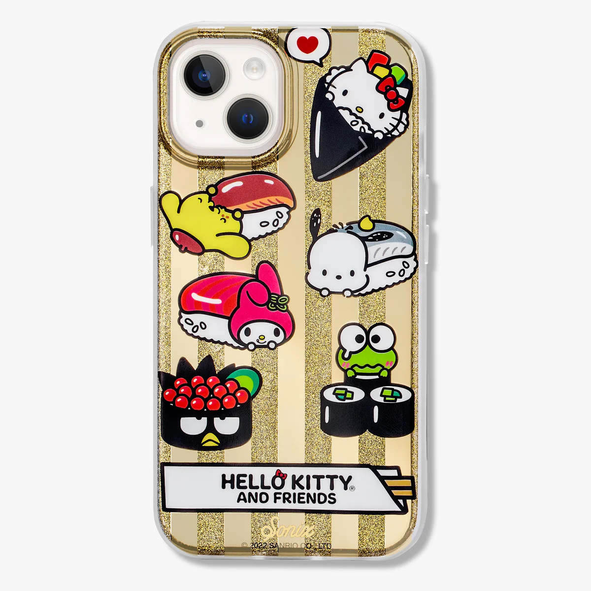 hello kitty sushi gold case