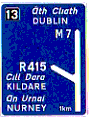 Advance Information Motorway sign