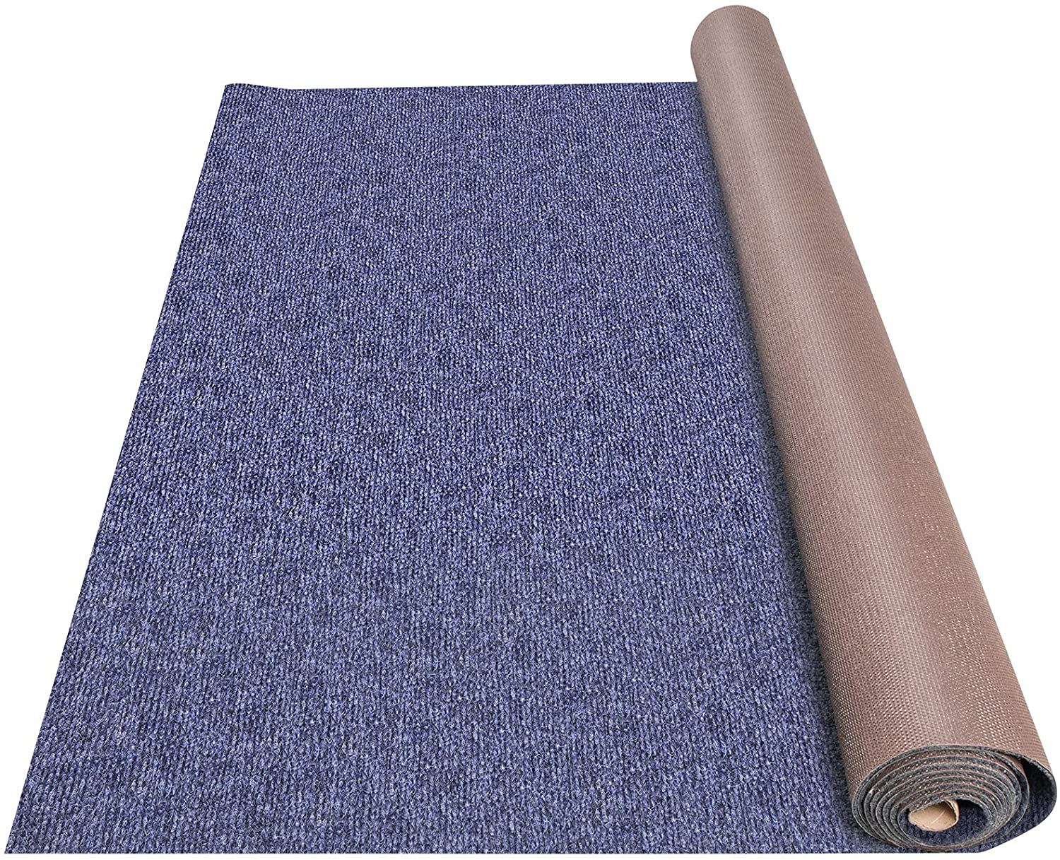 Blue garage carpet roll
