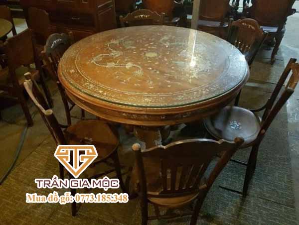 Nơi nhận thu mua bộ bàn ăn gỗ cũ xưa cổ giá cao TPHCM