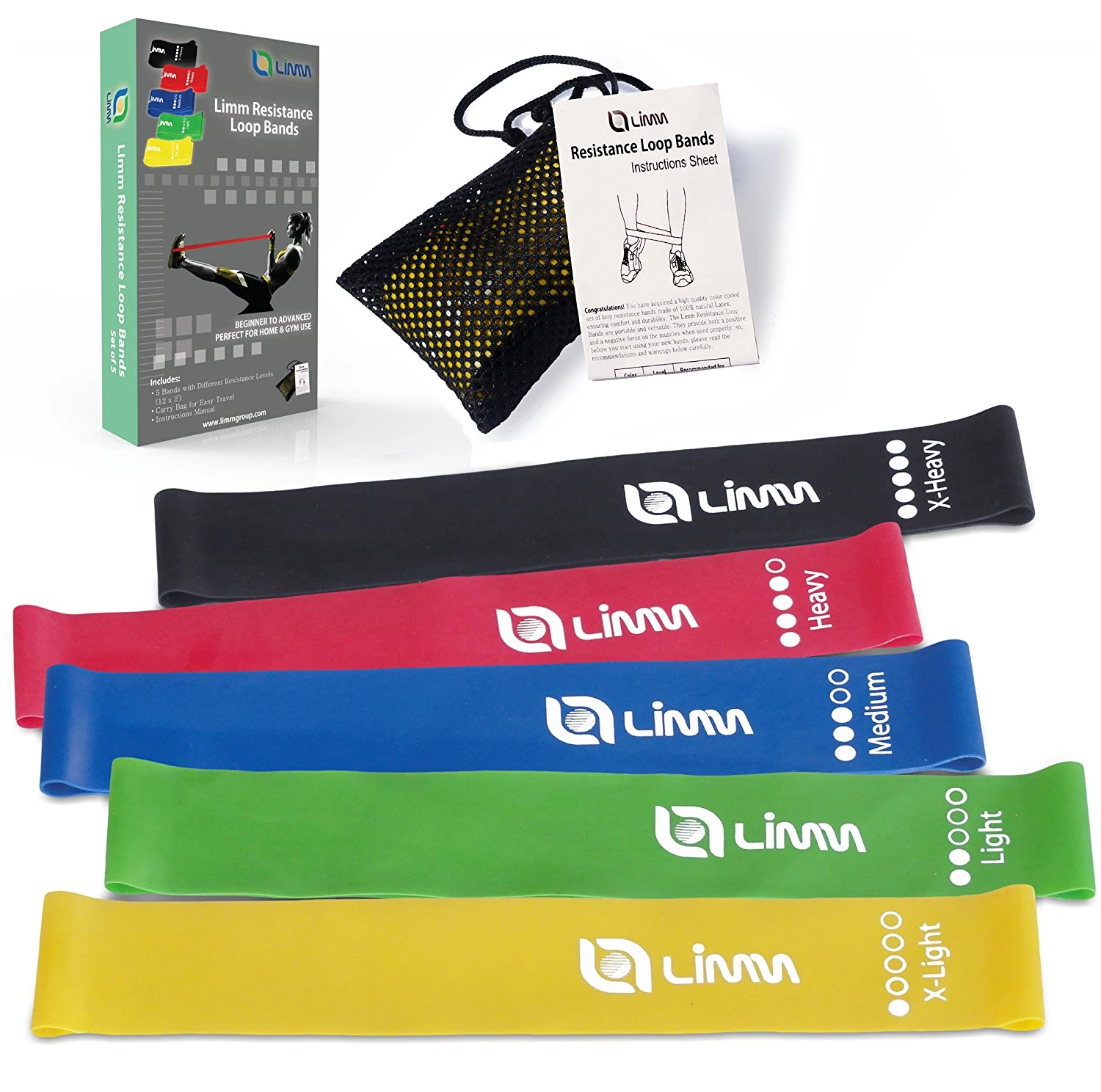 Limm Resistance Loop Bands is another pair of inexpensive loop resistance bands suitable for beginners, intermediates and therapy purposes