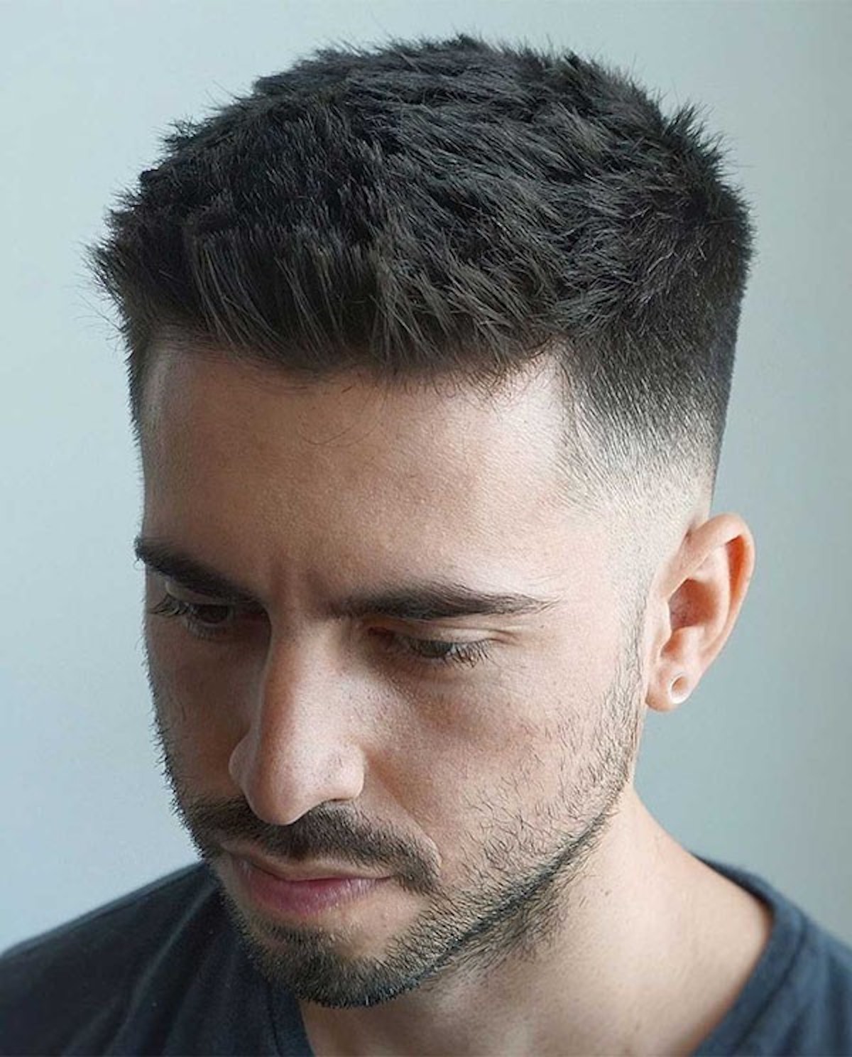 Kiểu tóc Short Quiff không vuốt