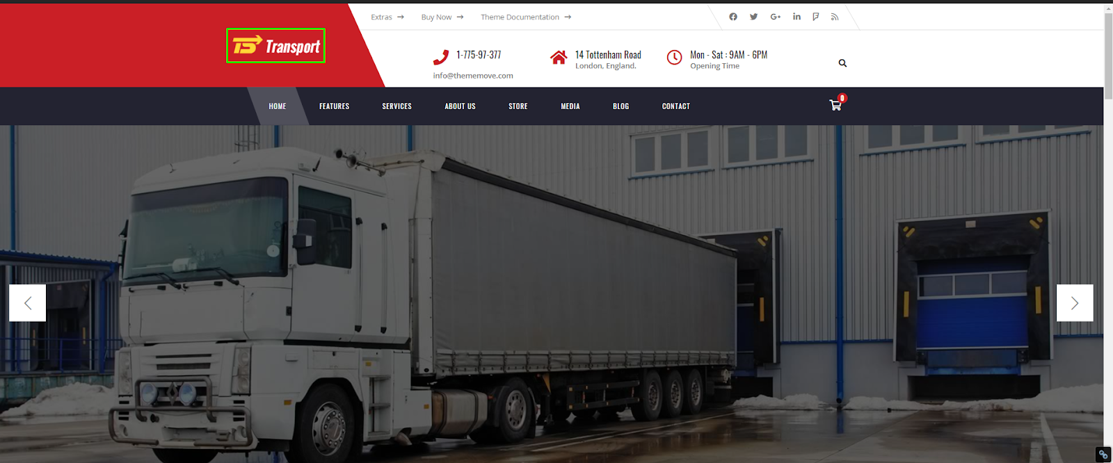Transport - Logistics and Warehouse WordPress theme