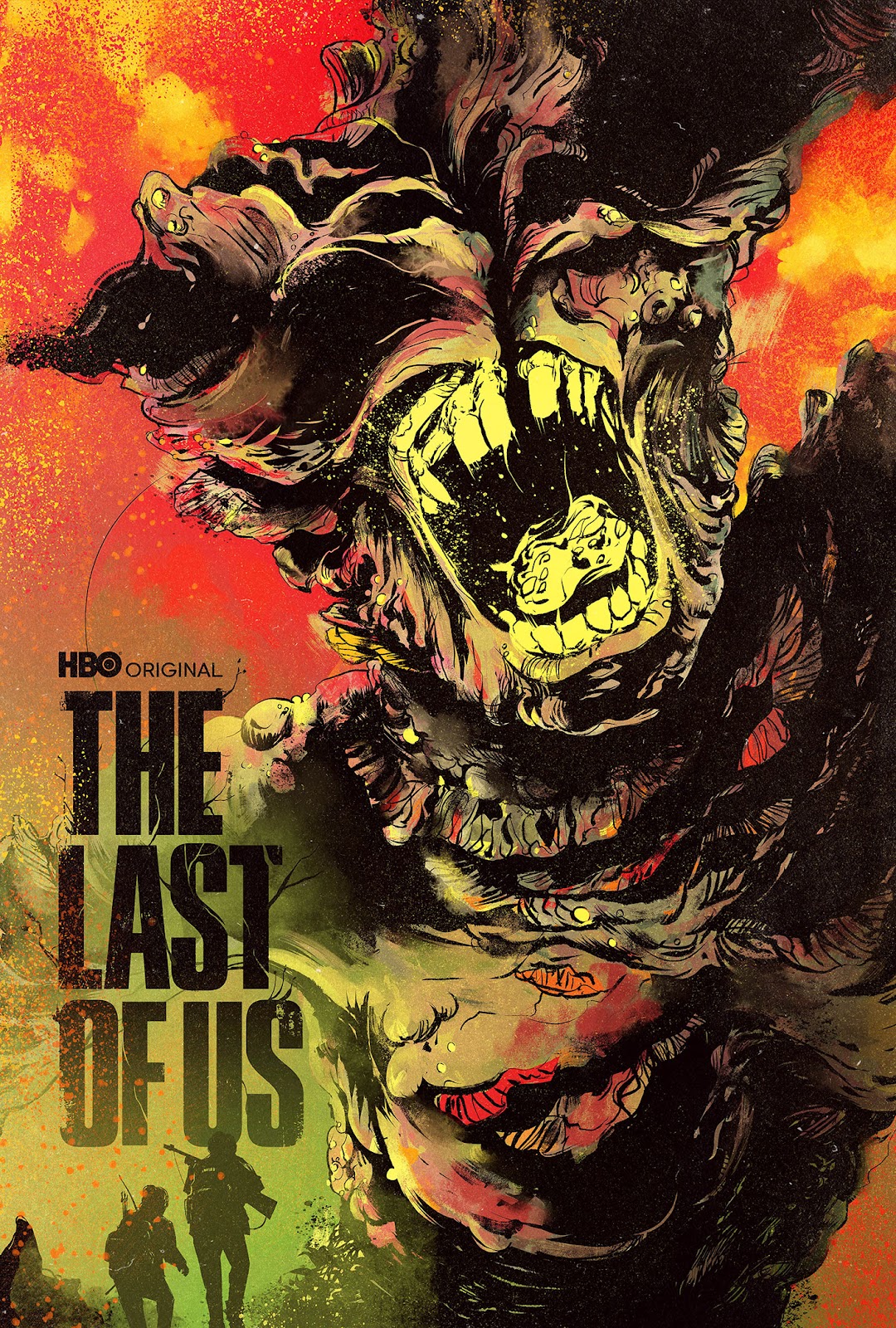 Illustration for poster inspired by HBO The Last of Us series — detail