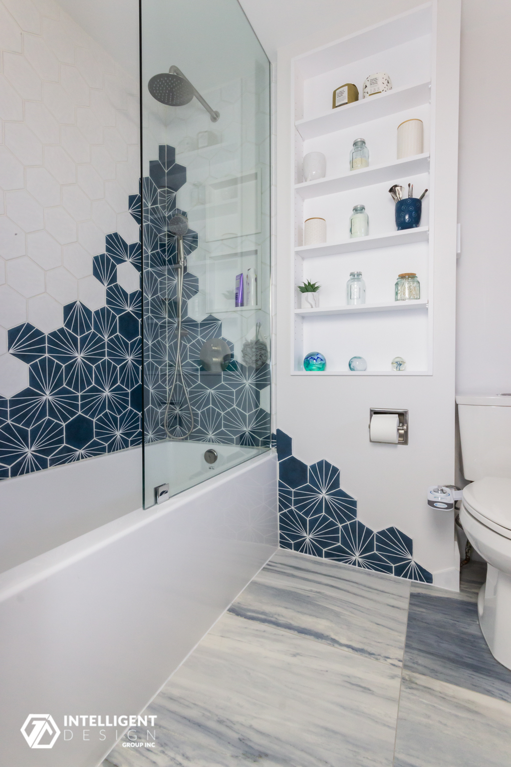 Bathroom renovation completed by Intelligent Design Group, Unit 178