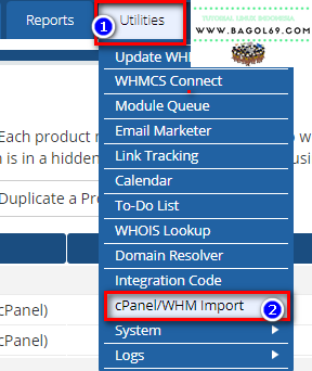Bagaimana cara   import   data   Cpanel   ke   WHMCS