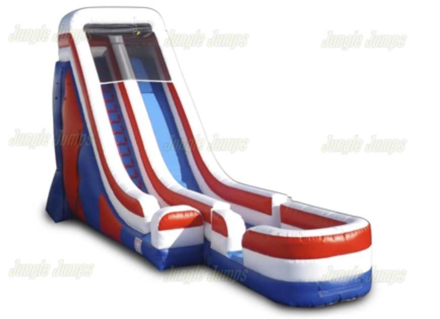 24 USA Slide with Pool  - Jungle Jumps