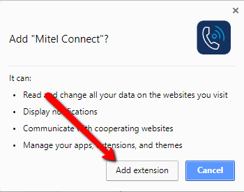 Add Mitel Extension