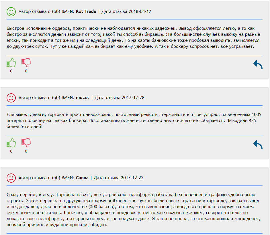 Экспертный обзор на брокера BMFN: что пишут пользователи в отзывах?