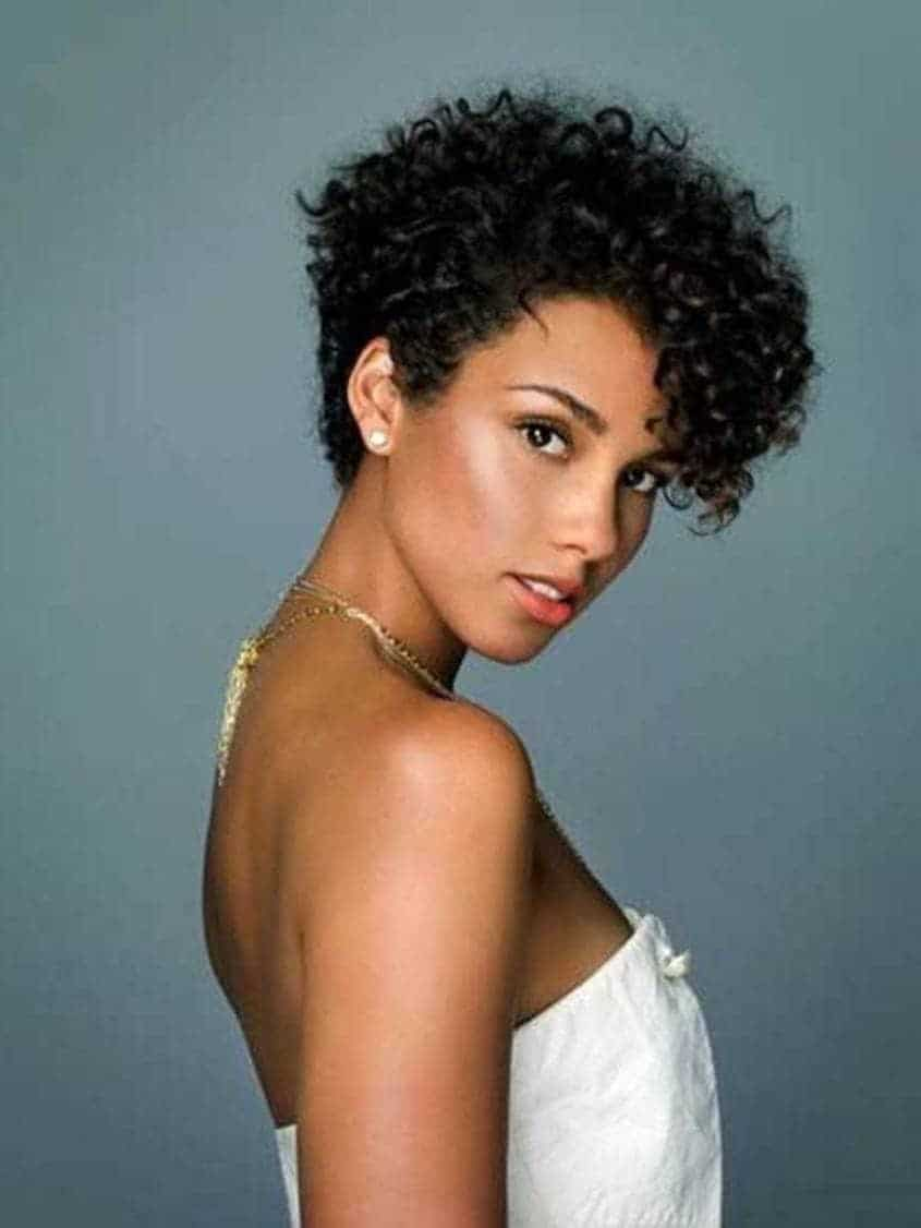 Curly Hairstyles For Black Women - Curly Pixie  