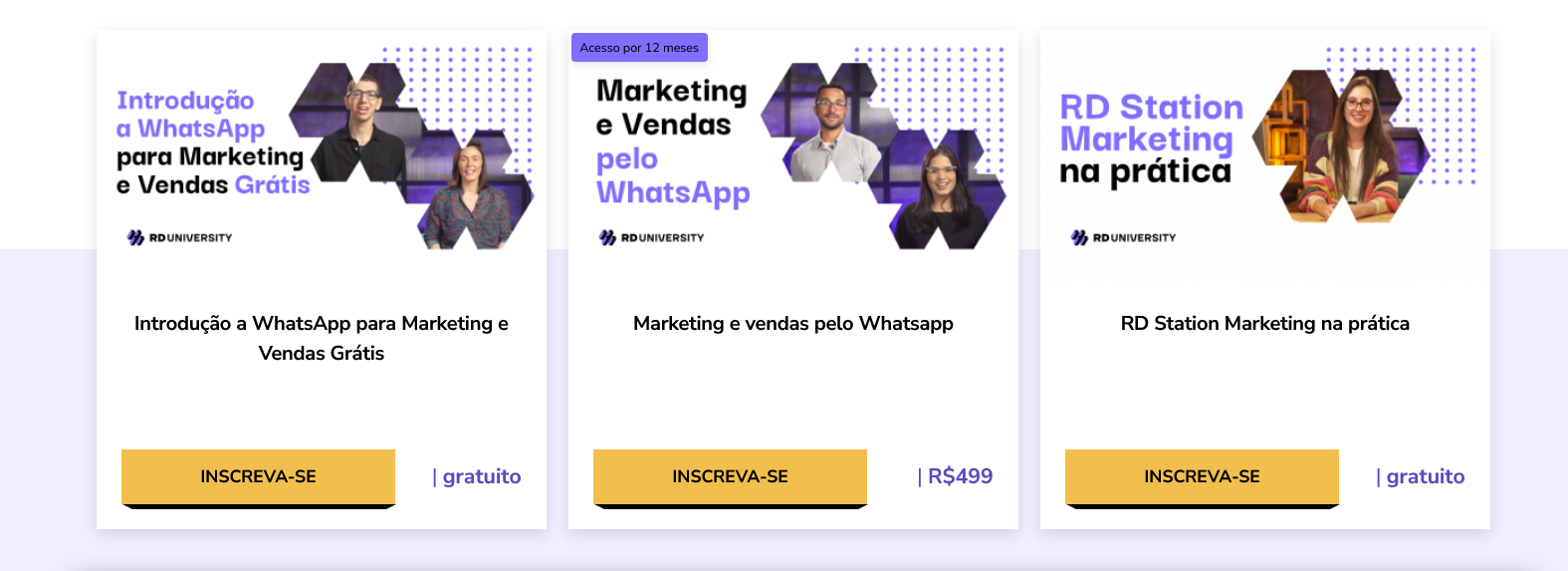 Captura de tela do site da Resultados Digitais